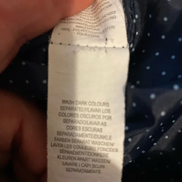 Girls Young Dimension Navy Quilted Jacket - Picture 7 of 7